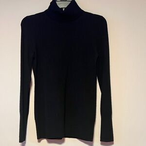 J. Crew Black 100% Cashmere Turtleneck Sweater
